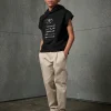 Sweatshirts | Logomania>DSQUARED2 Sleeveless evening sweatshirt with rhinestones logo black