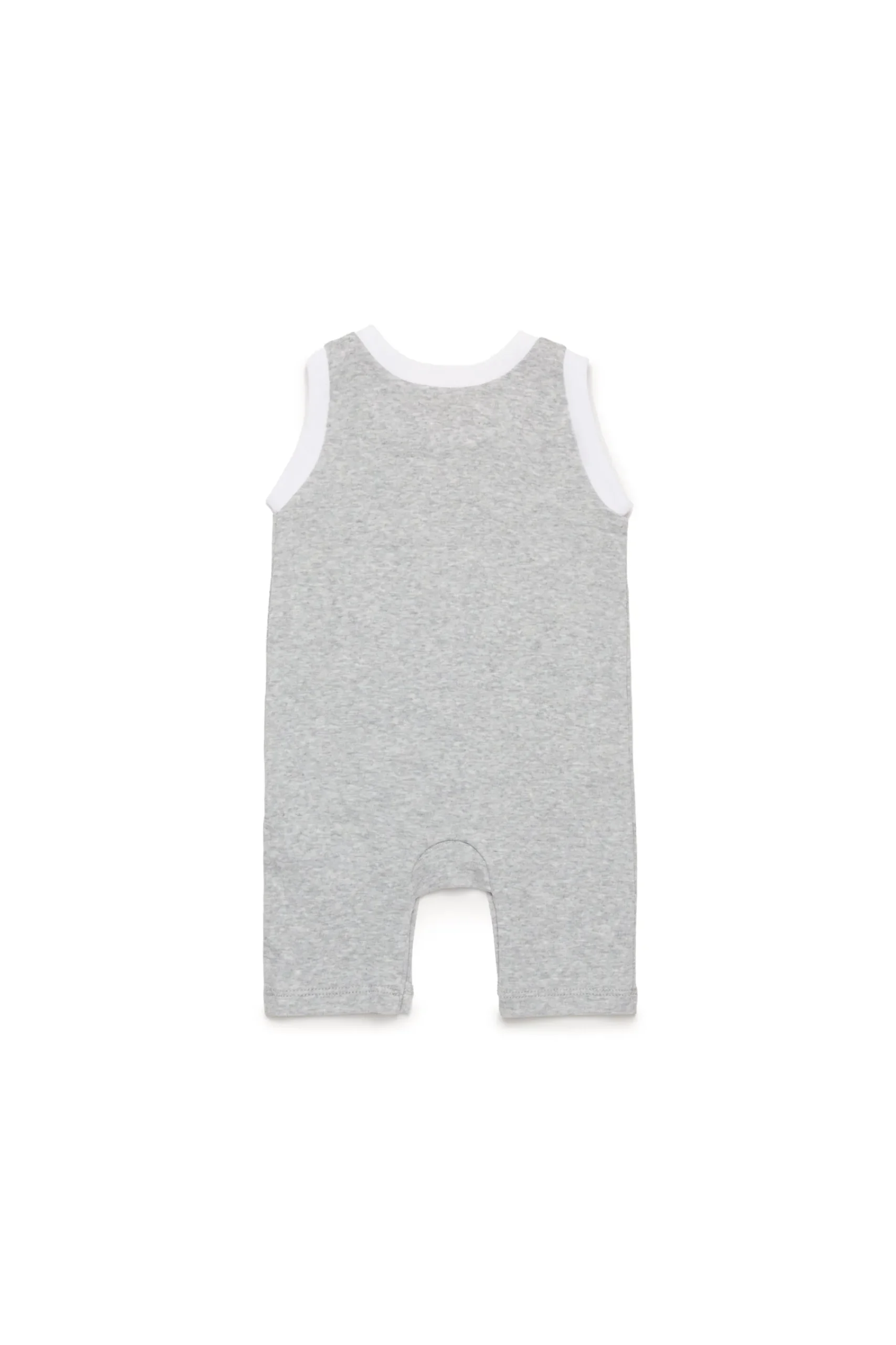 Newborn (0-12M)>DIESEL Sleeveless jumpsuit with Born for Success graphics grey melange