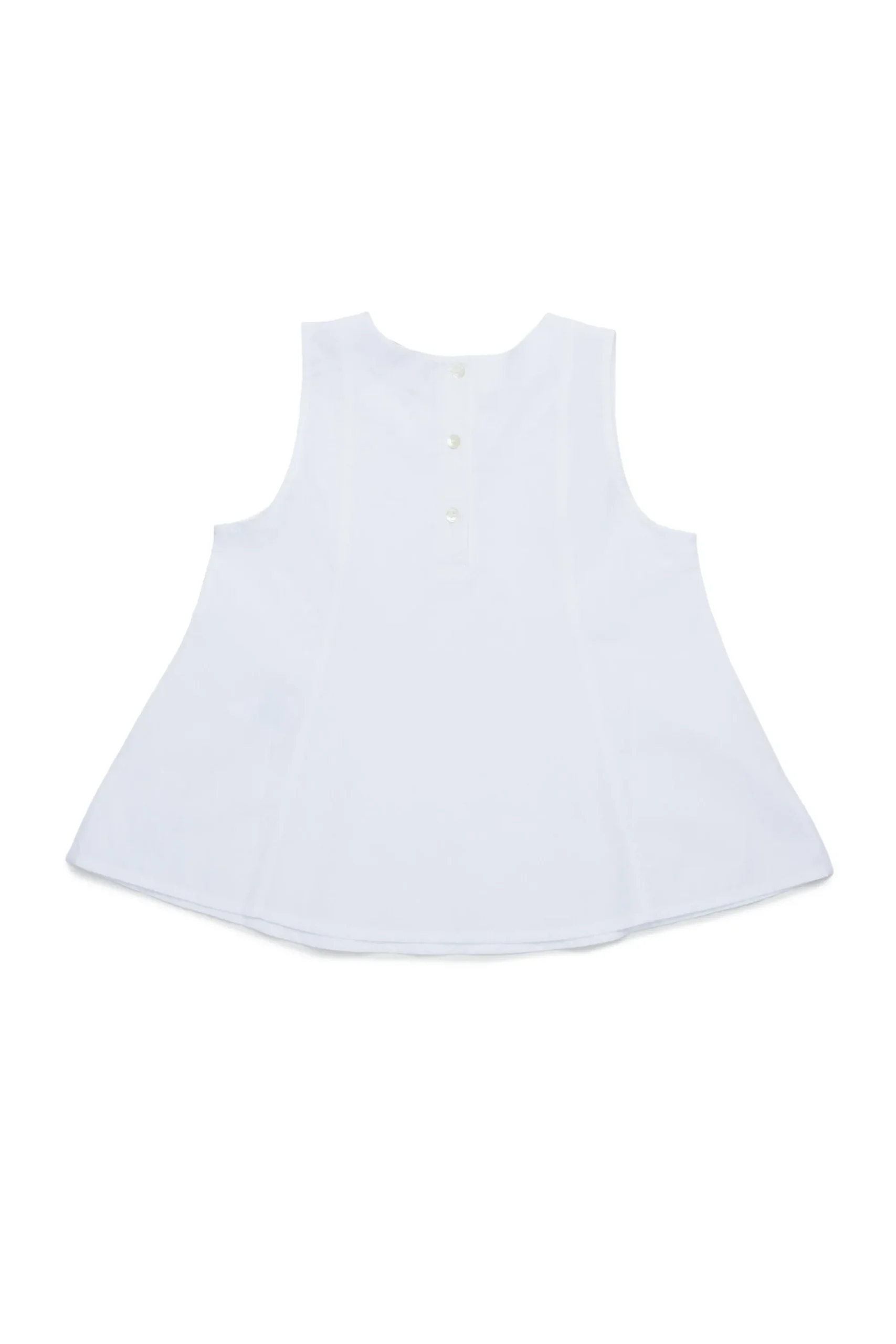 Shirts | Party Looks>MAX&Co. Sleeveless poplin shirt white