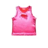 T-Shirts | Oval D By Diesel>DIESEL Sleeveless top with metallic finish strawberry pink