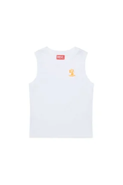 Swimwear | Swimwear>DIESEL Sleeveless T-shirt with Palm graphics white