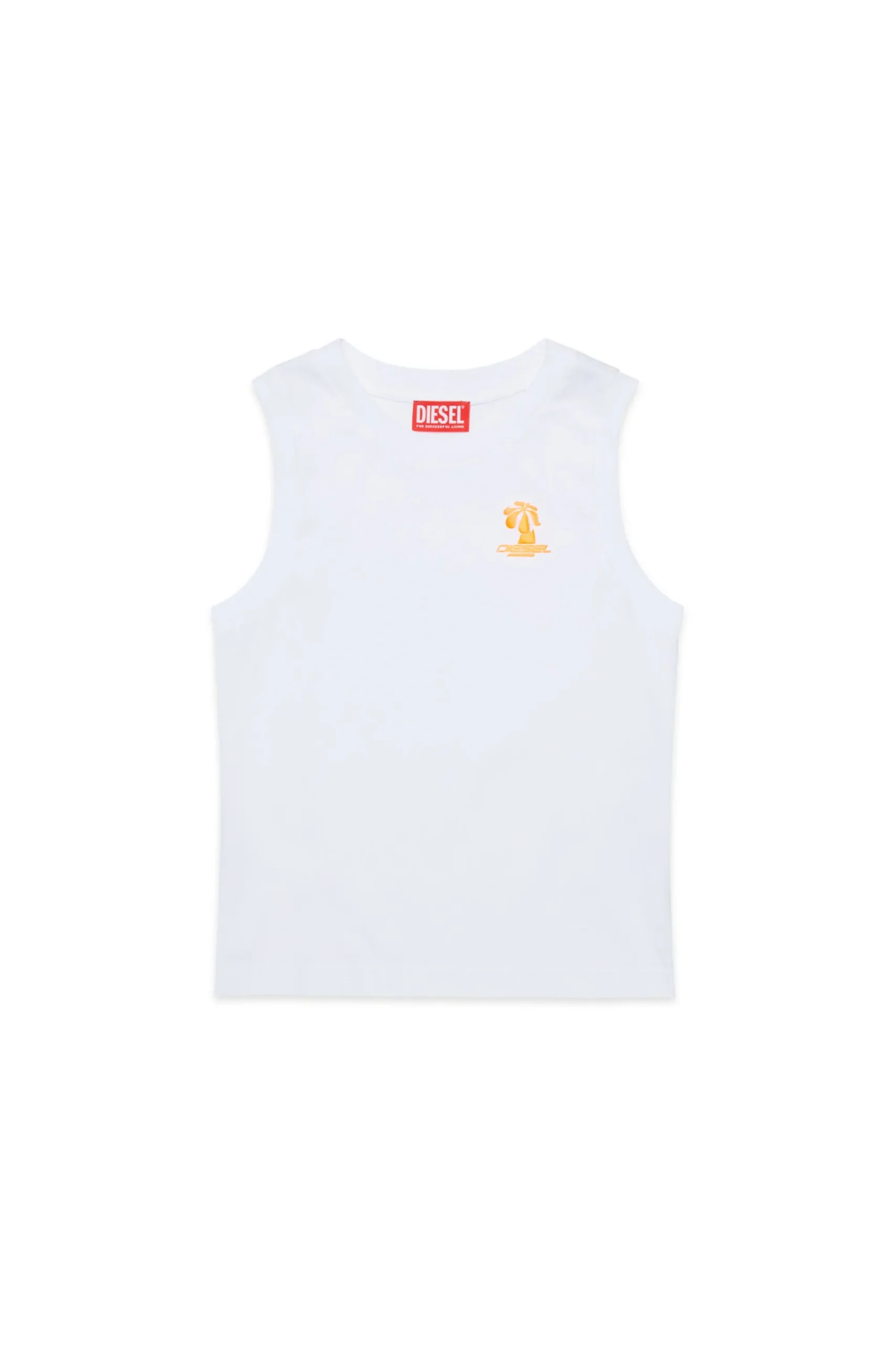 Swimwear | Swimwear>DIESEL Sleeveless T-shirt with Palm graphics white