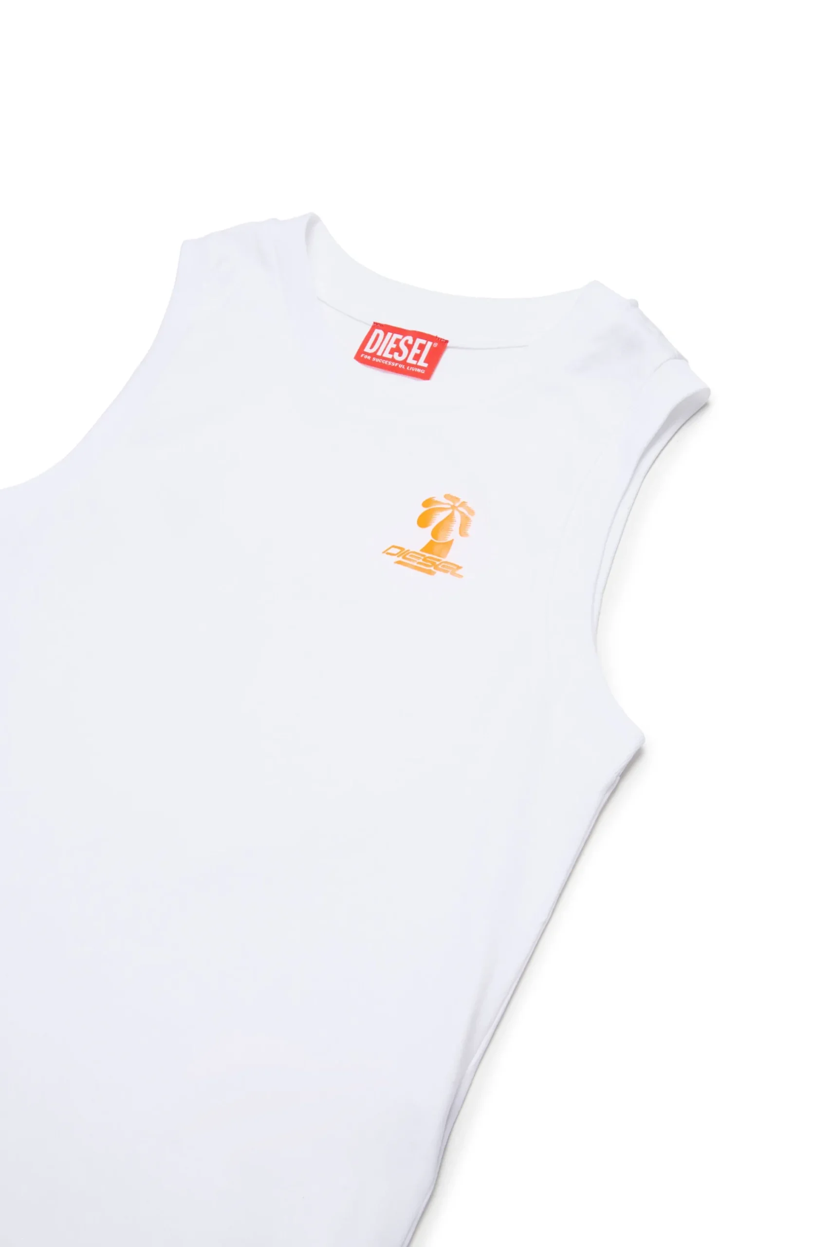 Swimwear | Swimwear>DIESEL Sleeveless T-shirt with Palm graphics white