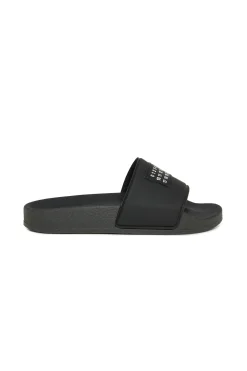 Slippers And Sandals | Slippers And Sandals>MM6 MAISON MARGIELA Slide slippers with Numeric logo black