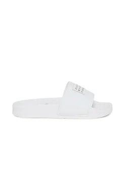 Slippers And Sandals | Slippers And Sandals>MM6 MAISON MARGIELA Slide slippers with Numeric logo white