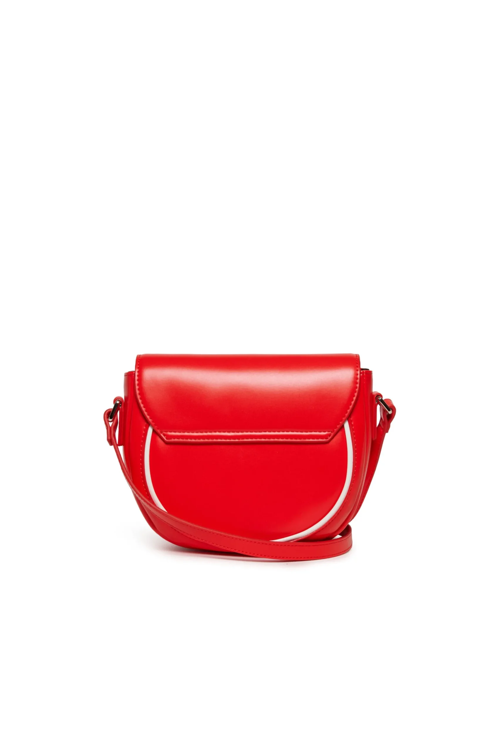 Bags And Backpacks>MARNI Smile Bag in coated fabric with shoulder strap red