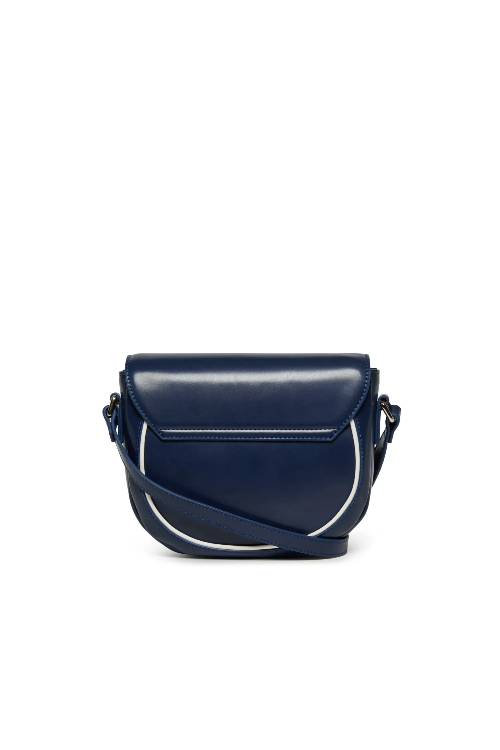 Bags And Backpacks>MARNI Smile Bag in coated fabric with shoulder strap blue navy