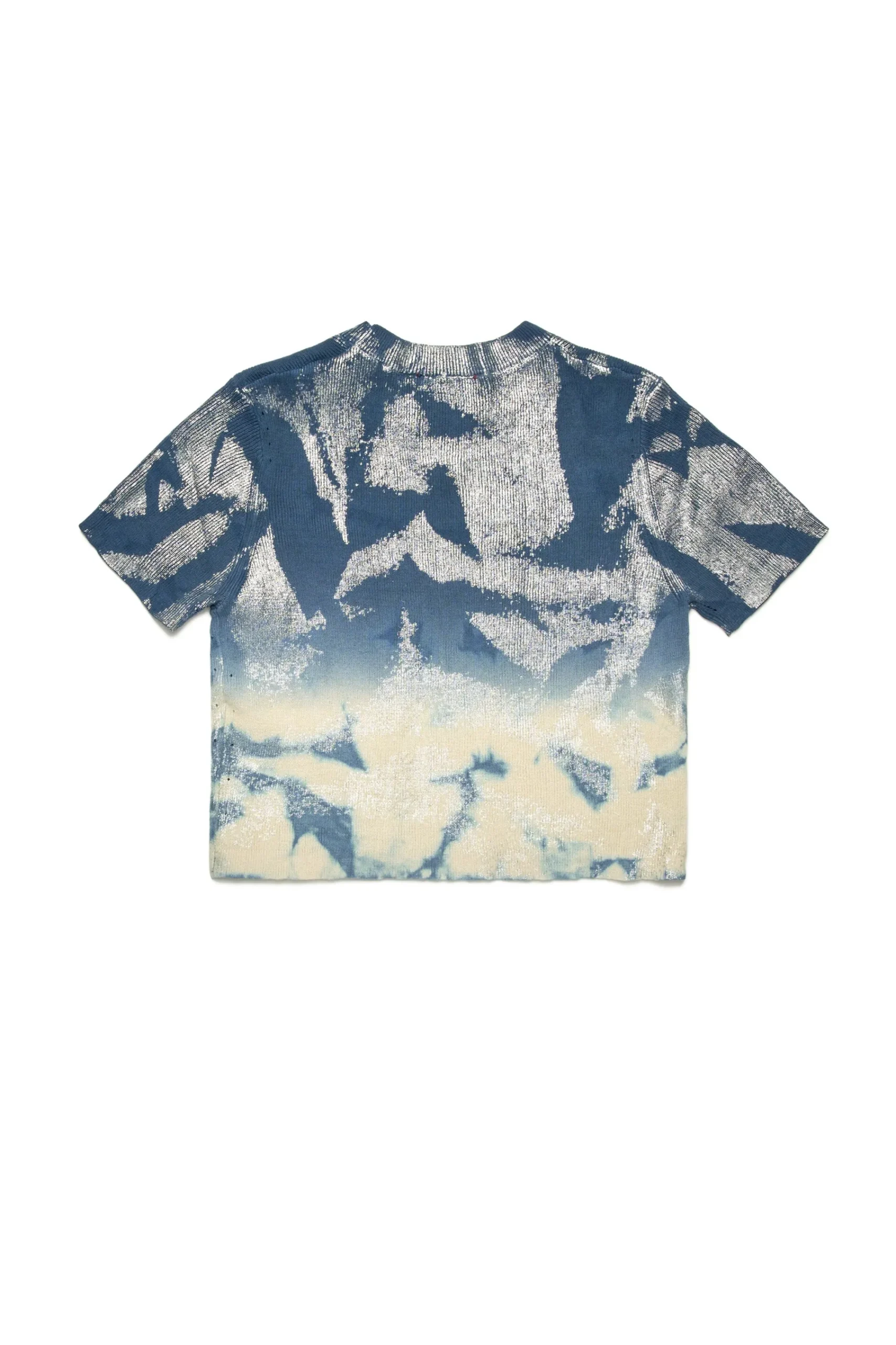 Knitwear>DIESEL Solarised denim-effect knit top blue denim