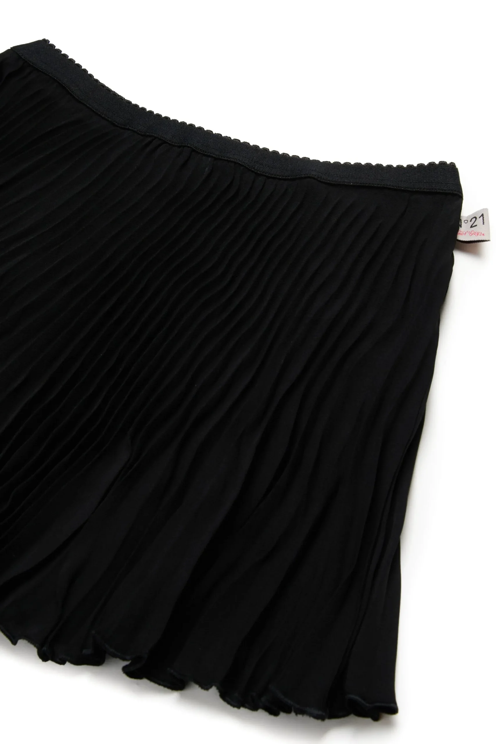 Skirts | Party Looks>N°21 Soleil pleated crepe skirt black