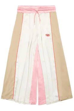 Pants | Activewear>DIESEL Sporty chic satin pants off white