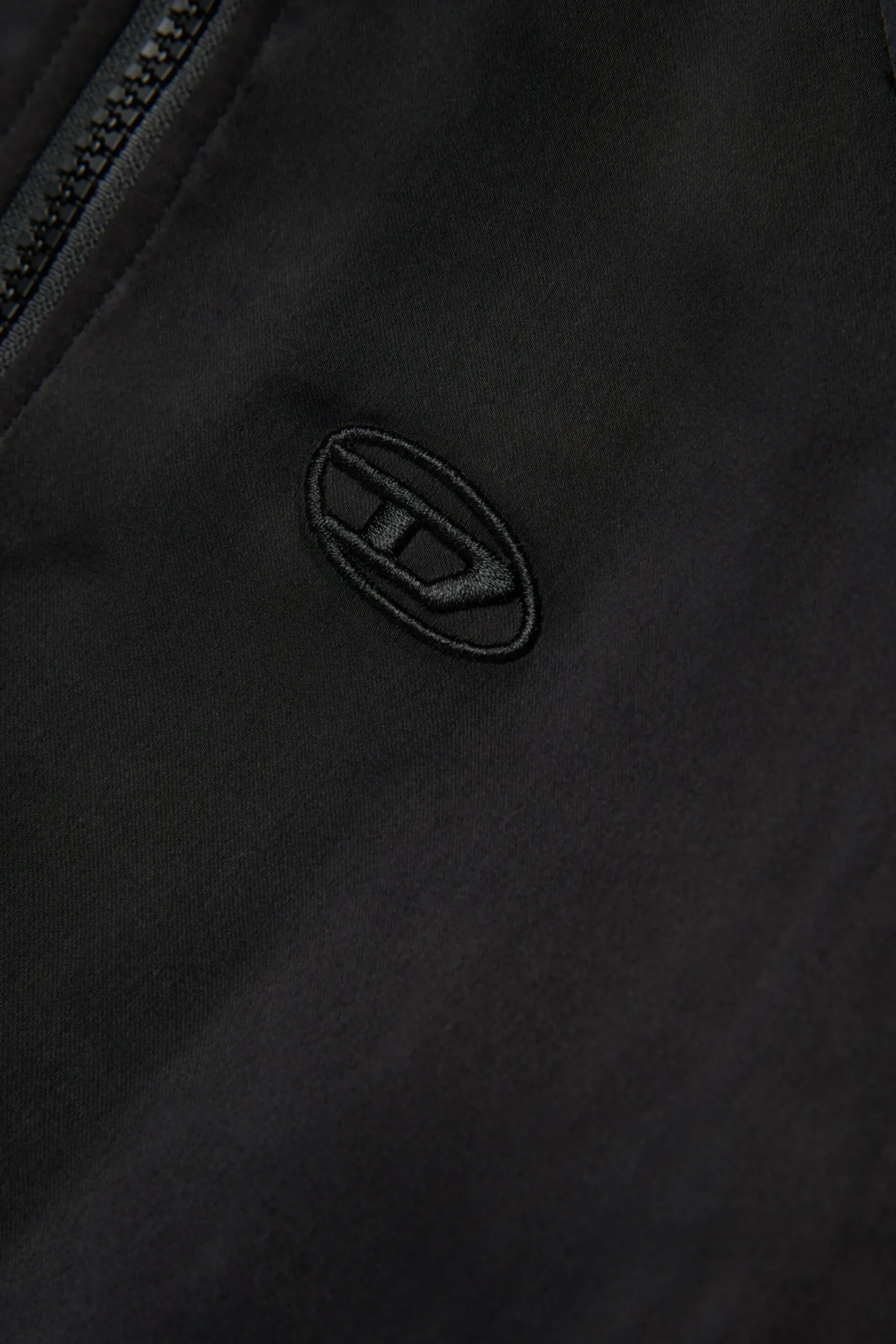 Sweatshirts | Activewear>DIESEL Sporty chic sweatshirt in satin black