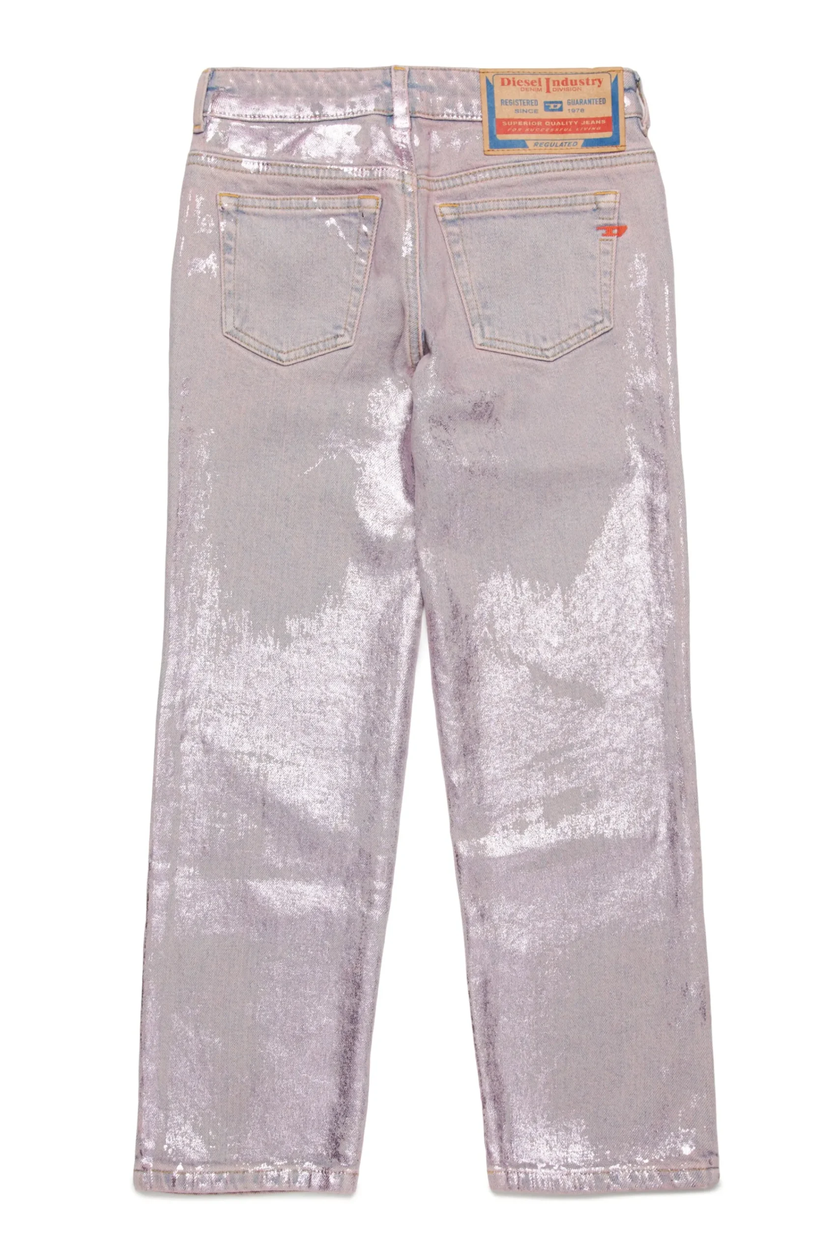 Jeans | Denim-Mania>DIESEL Straight jeans with mylar finishing - 1989 D-Mine violet