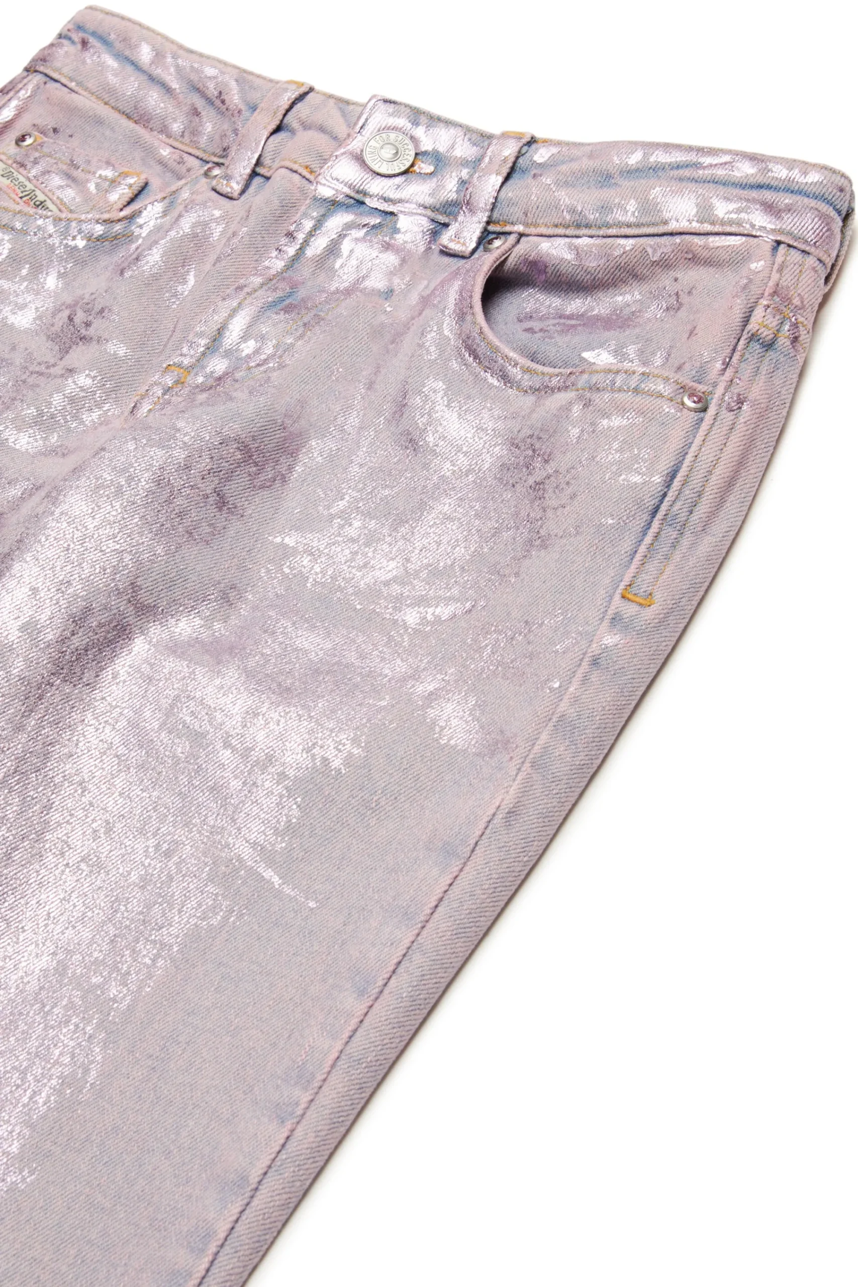 Jeans | Denim-Mania>DIESEL Straight jeans with mylar finishing - 1989 D-Mine violet