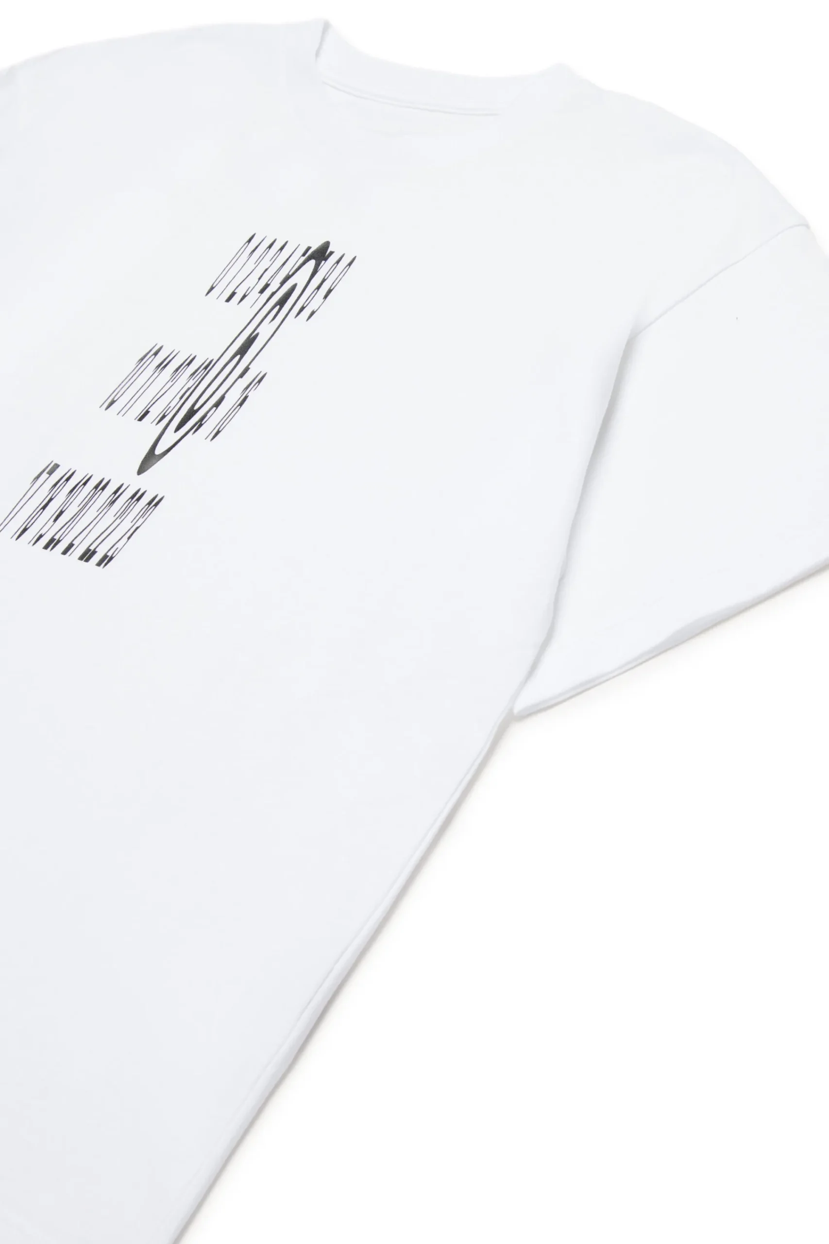 T-Shirts | Logomania>MM6 MAISON MARGIELA Stretched logo jersey T-shirt white
