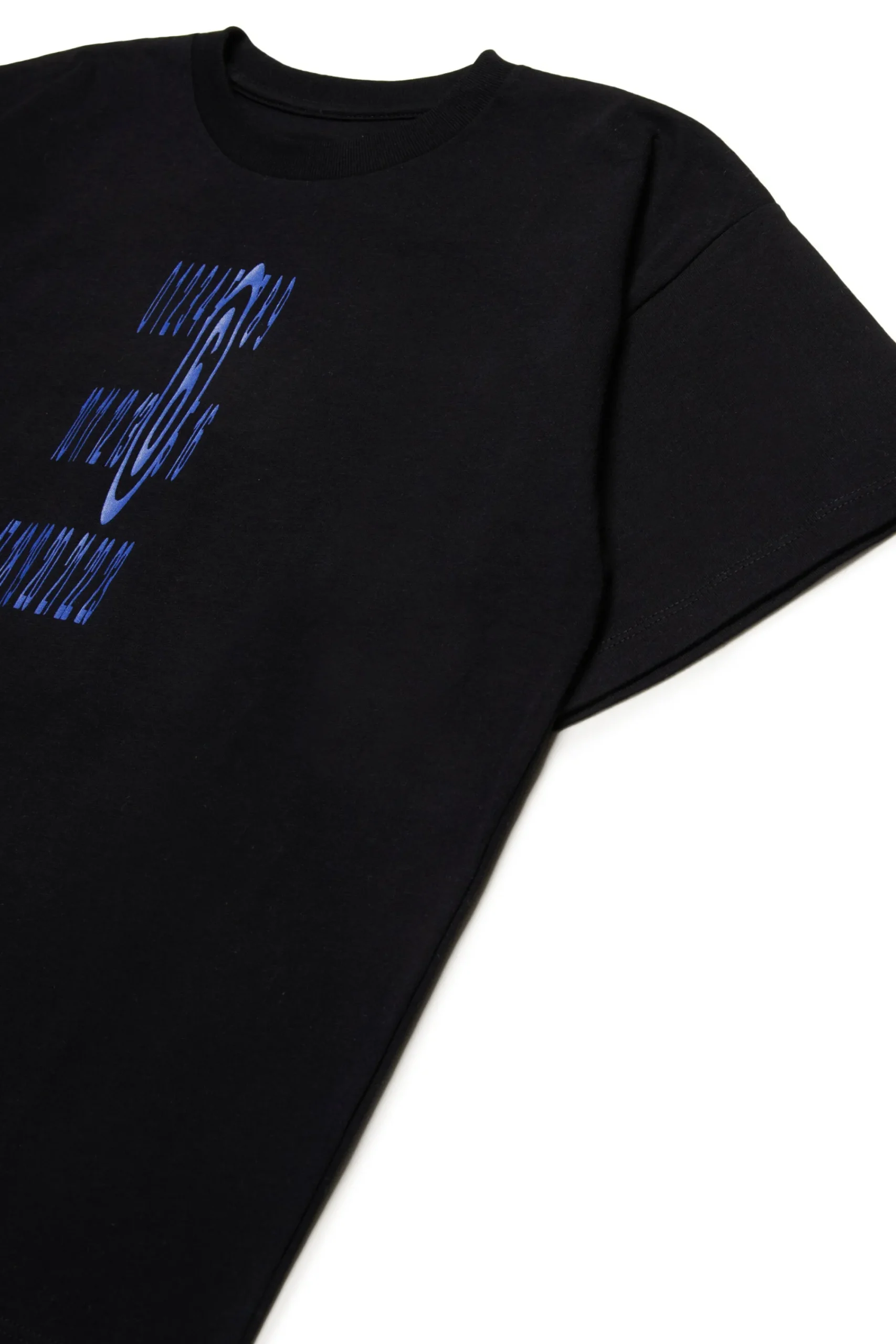 T-Shirts | T-Shirts>MM6 MAISON MARGIELA Stretched logo jersey T-shirt black