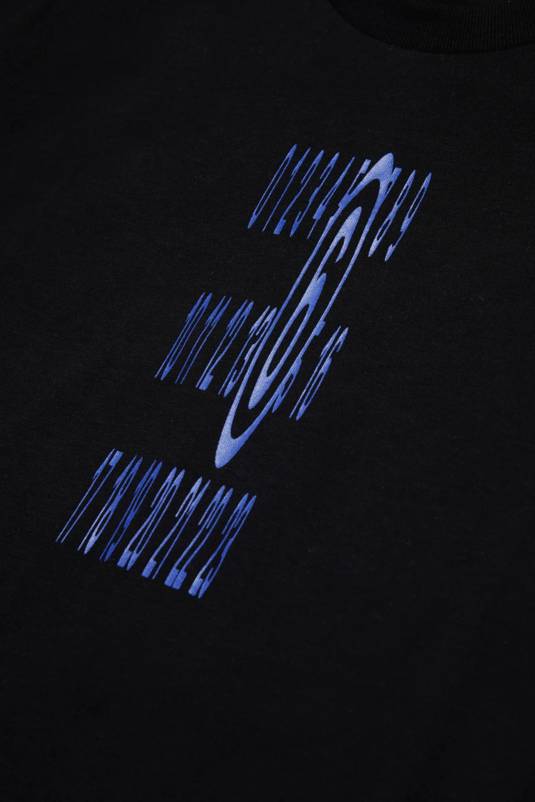 T-Shirts | T-Shirts>MM6 MAISON MARGIELA Stretched logo jersey T-shirt black