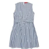 Dresses>MAX&Co. Striped poplin Disco dress royal blue