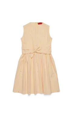 Dresses>MAX&Co. Striped poplin Disco dress cream yellow