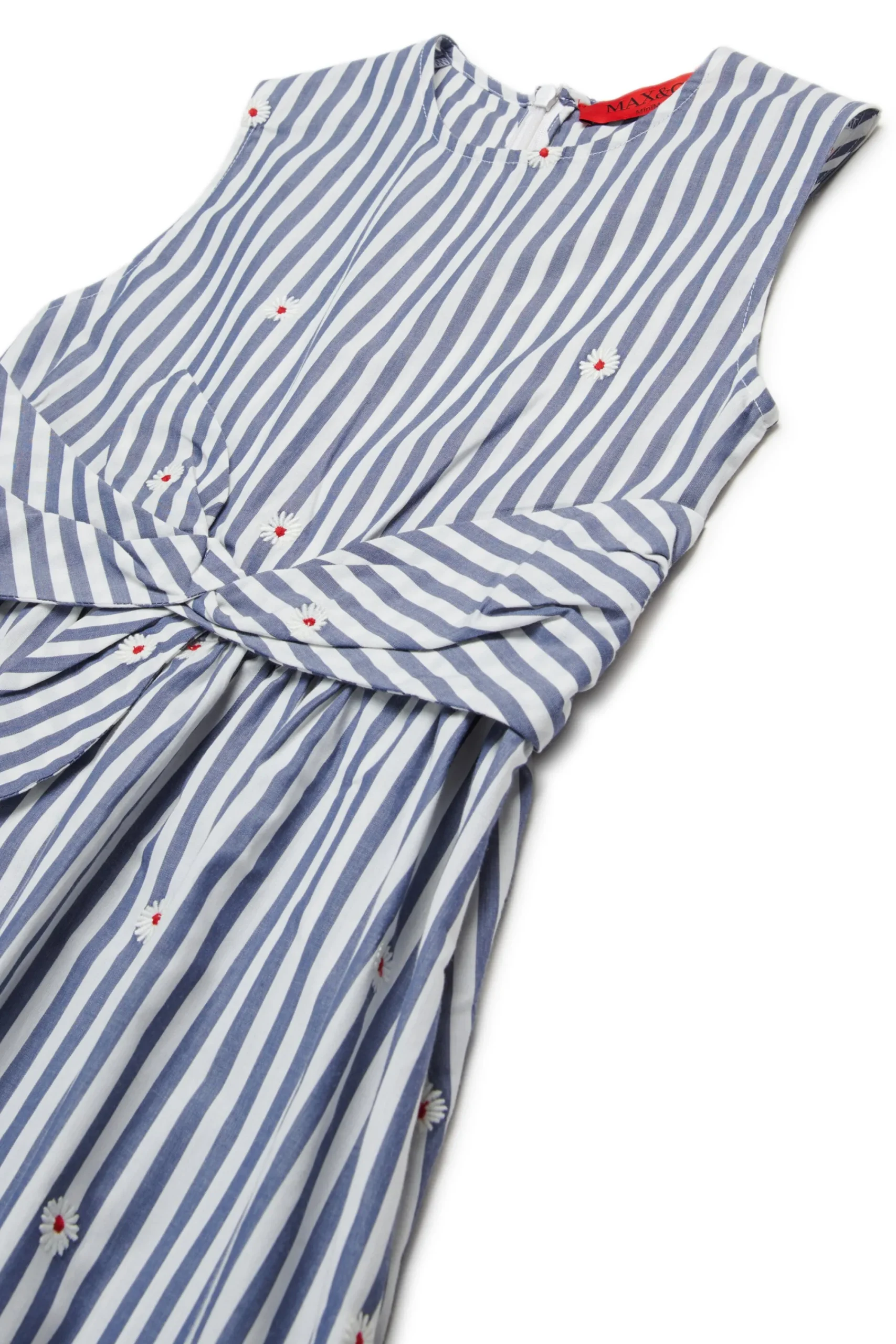 Dresses>MAX&Co. Striped poplin Disco dress royal blue