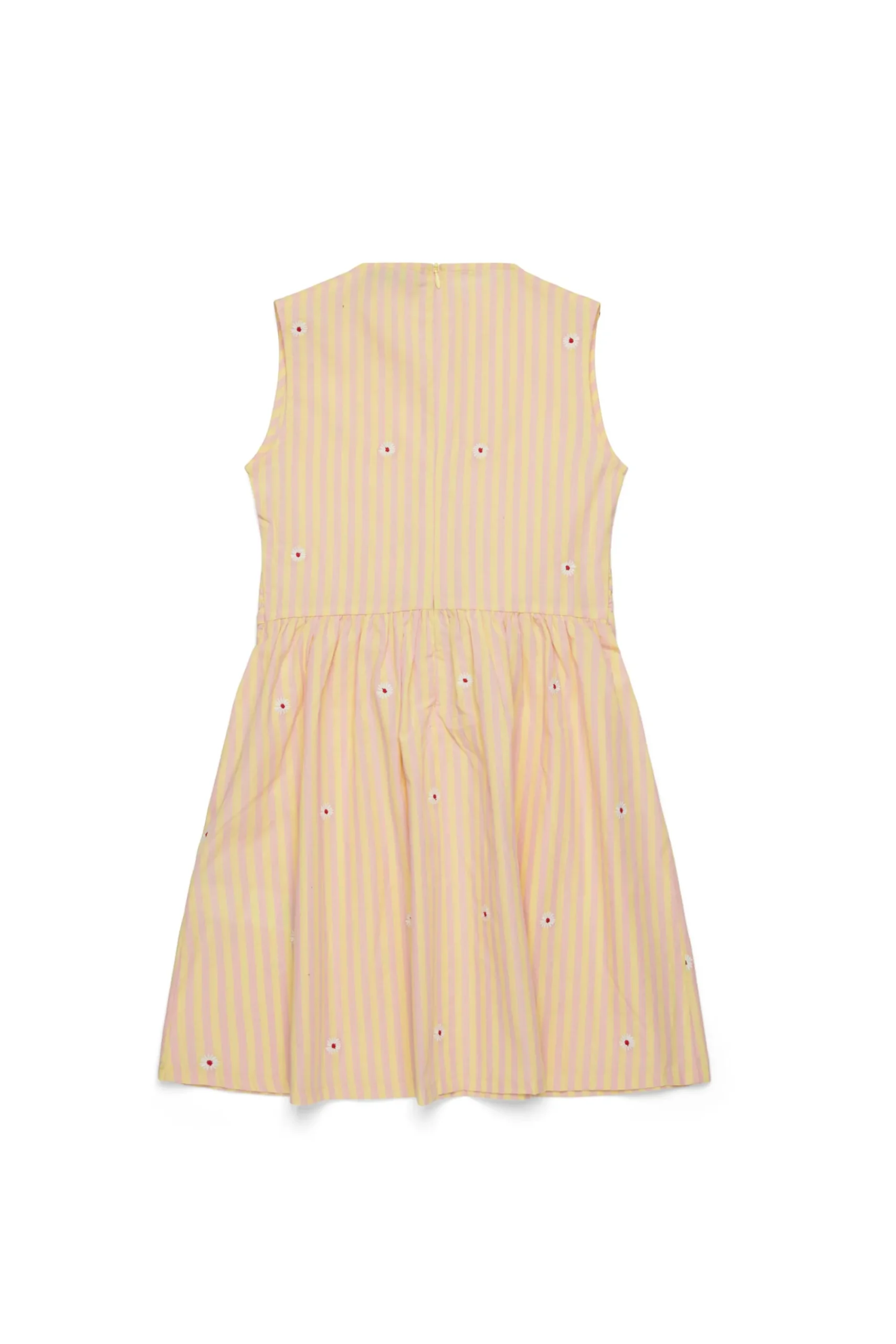 Dresses>MAX&Co. Striped poplin Disco dress cream yellow