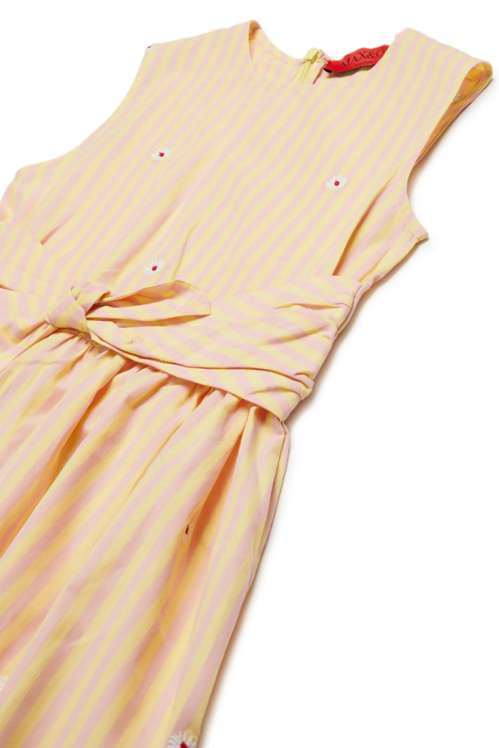 Dresses>MAX&Co. Striped poplin Disco dress cream yellow