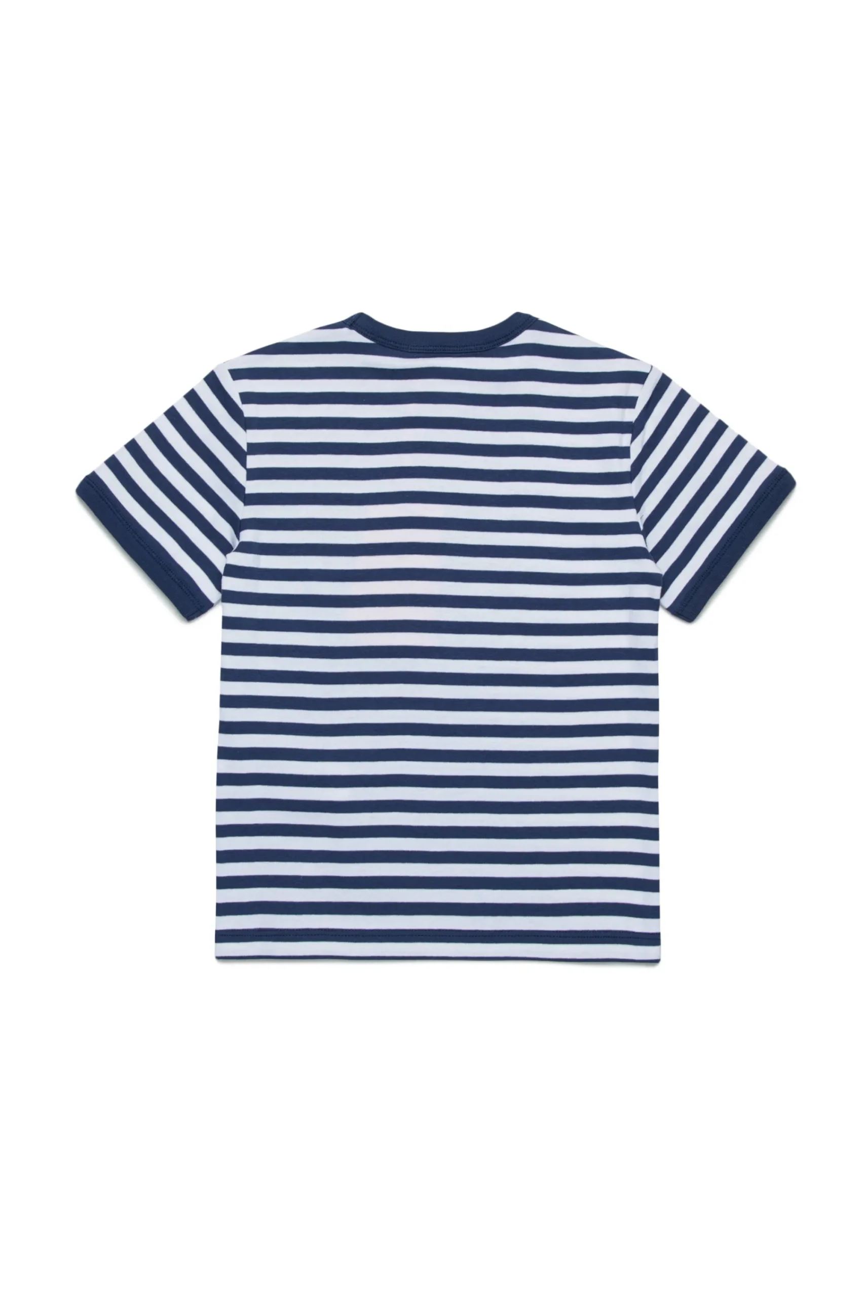 T-Shirts>MAX&Co. Striped T-shirt with logo bluette