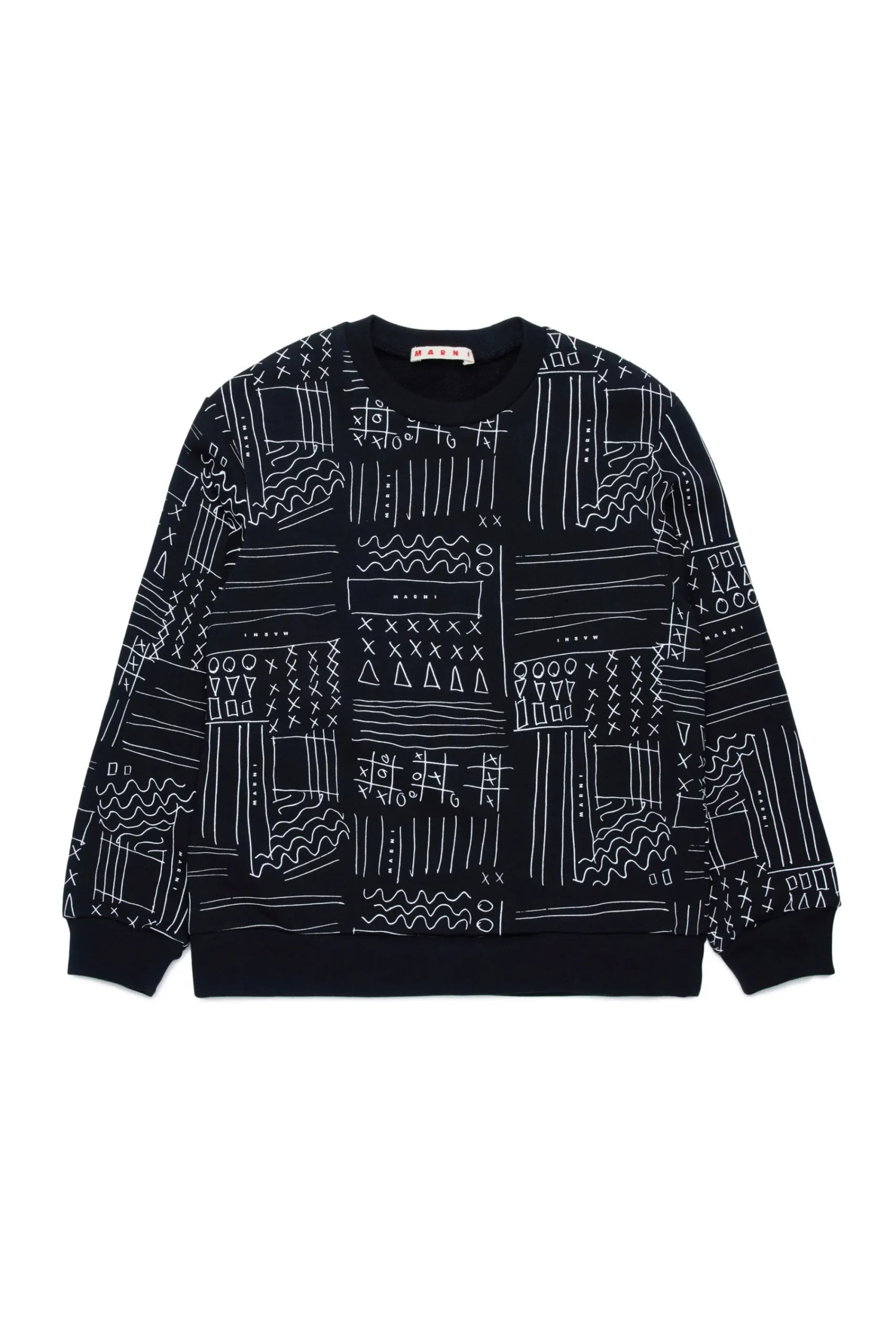 Sweatshirts | Sweatshirts>MARNI Sweatshirt with Board graphics black