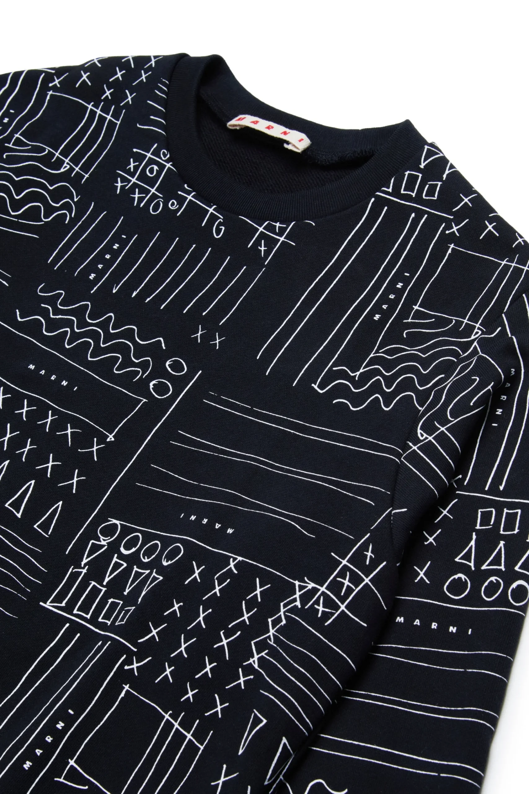 Sweatshirts | Sweatshirts>MARNI Sweatshirt with Board graphics black