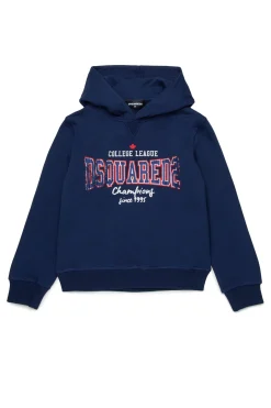 Sweatshirts | Activewear>DSQUARED2 Sweatshirt with college print dark blue
