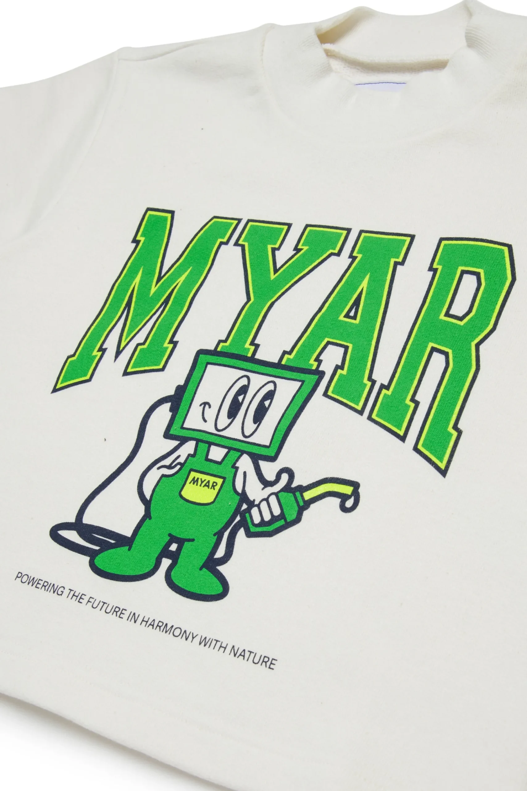 Sweatshirts | Sweatshirts>MYAR Sweatshirt with Pumpman graphic off white