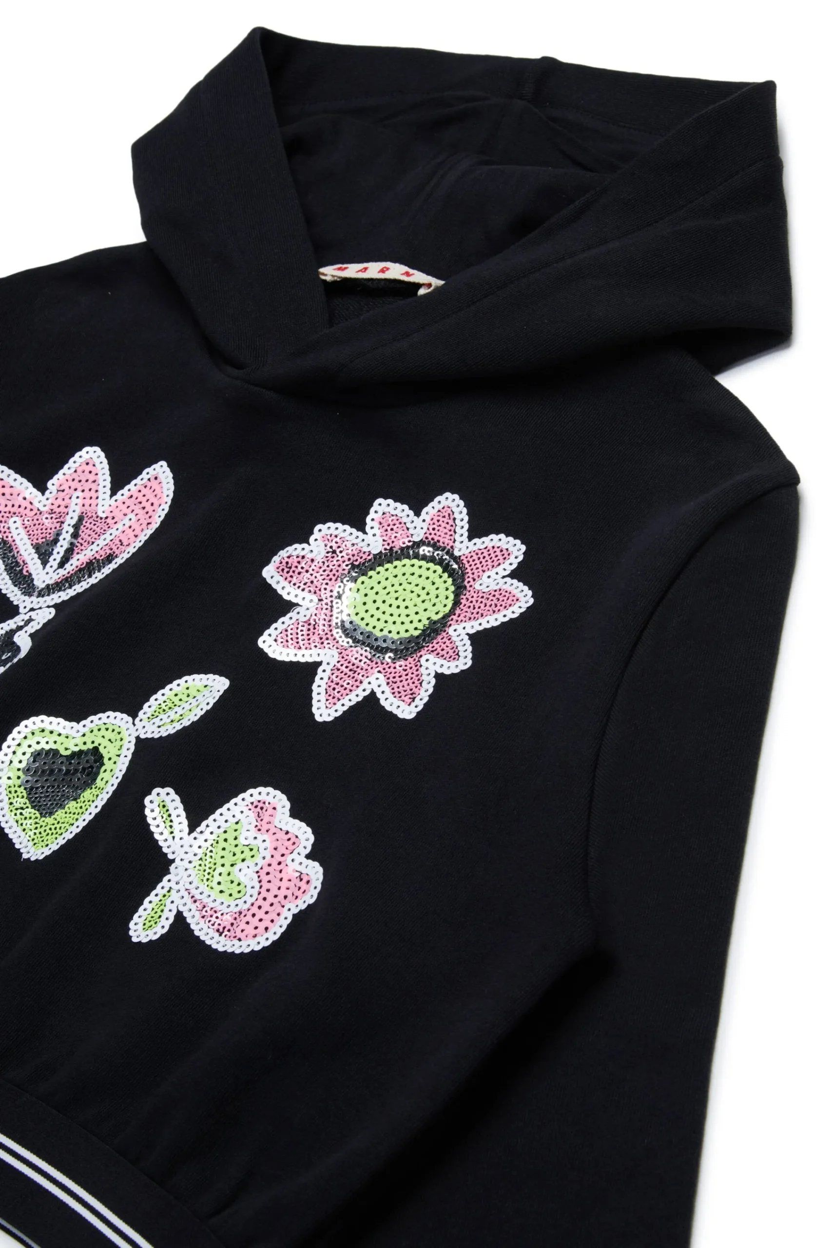 Sweatshirts>MARNI Sweatshirt with sequined flowers black