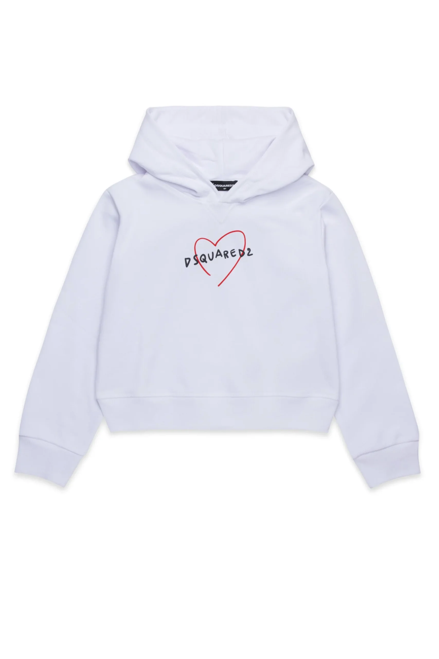 Sweatshirts>DSQUARED2 Sweatshirt with stylised heart white