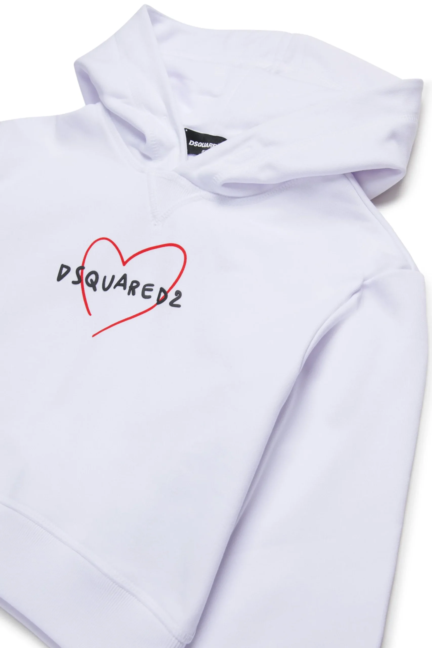 Sweatshirts>DSQUARED2 Sweatshirt with stylised heart white