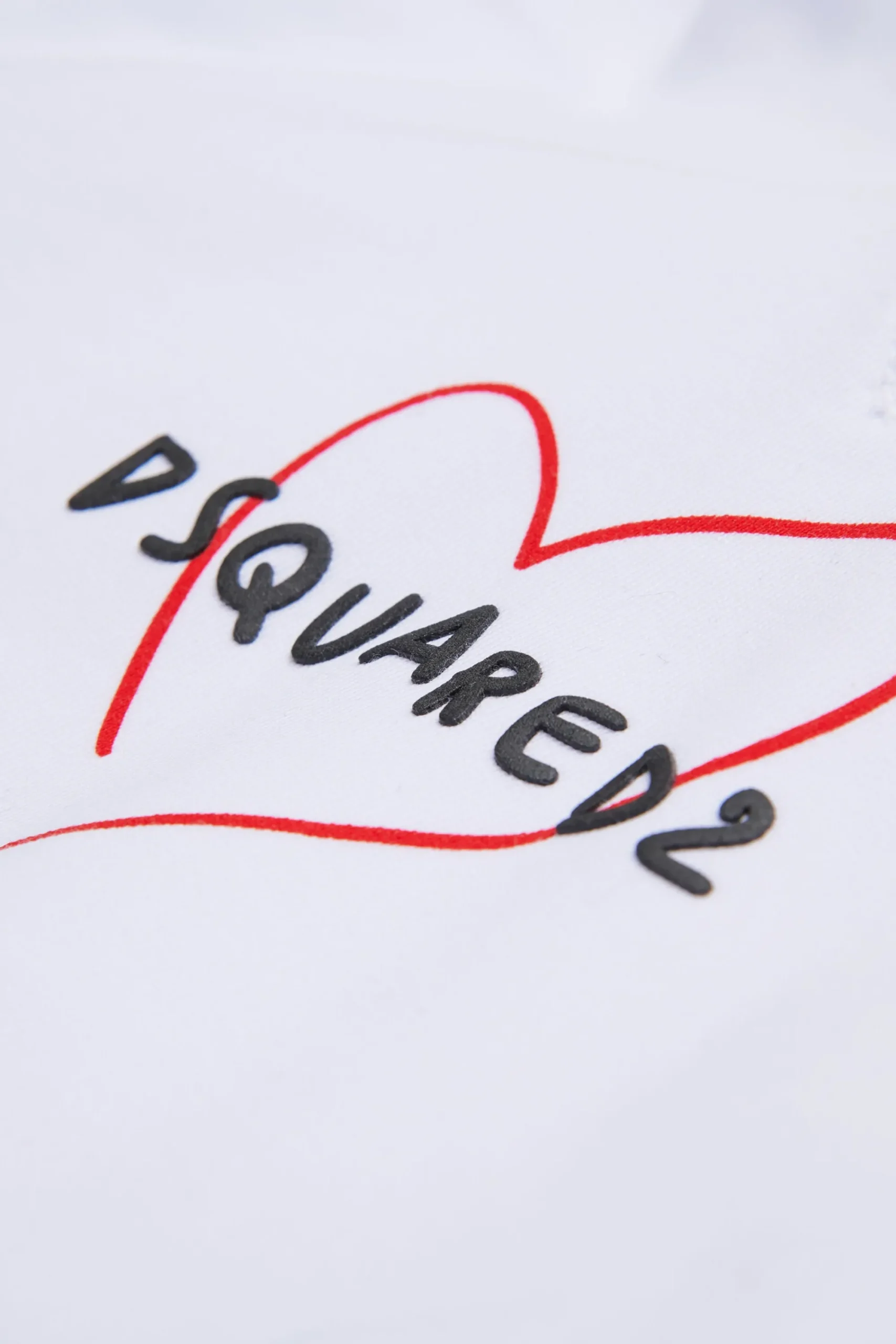 Sweatshirts>DSQUARED2 Sweatshirt with stylised heart white