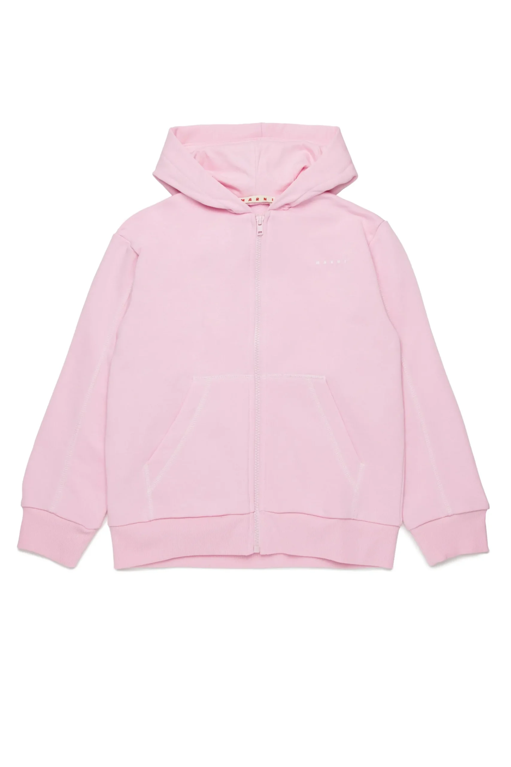 Sweatshirts | Activewear>MARNI Sweatshirt with zip and contrasting seams light pink