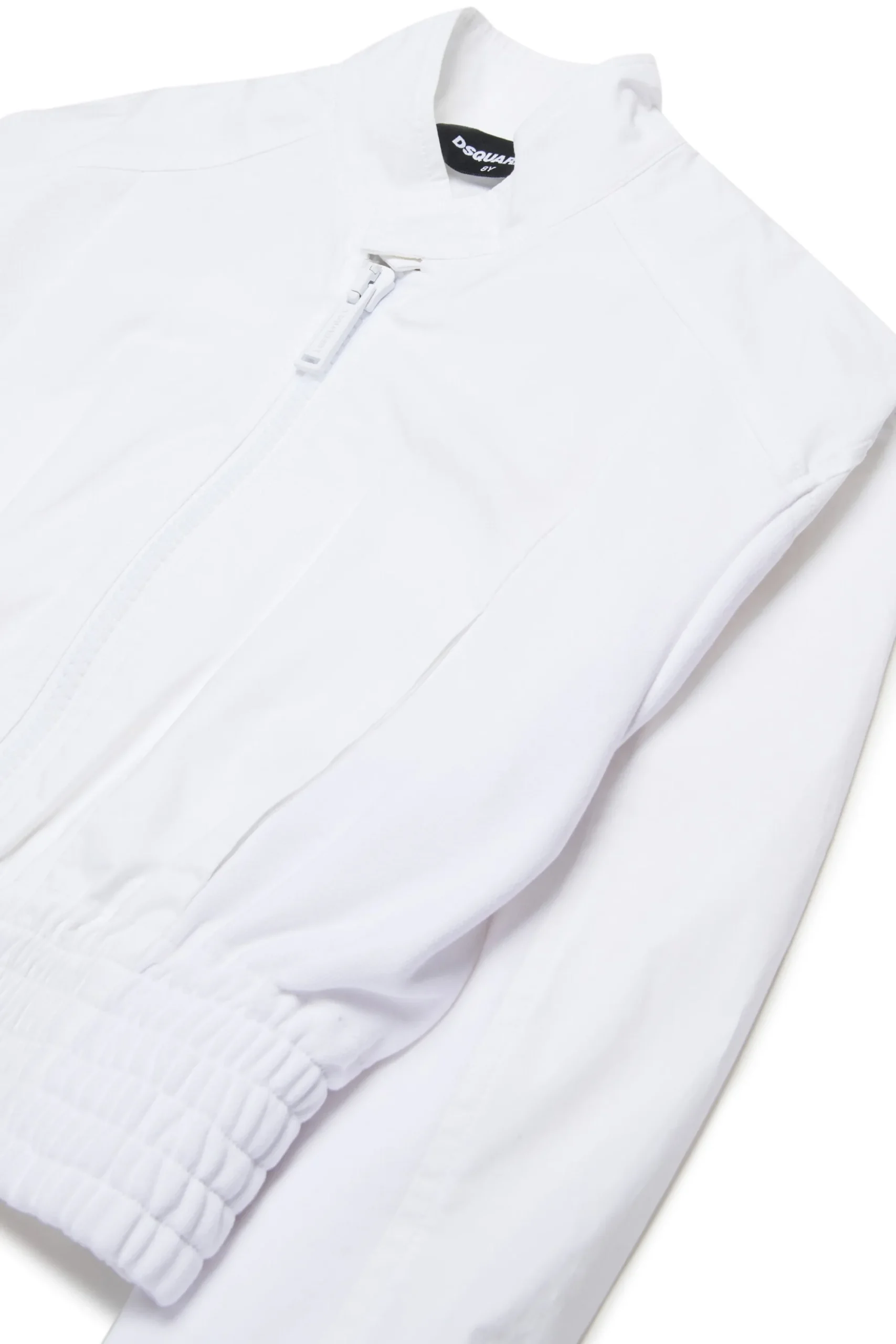 Jackets And Padded Jackets | Logomania>DSQUARED2 Technical cotton branded jacket white