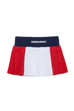 Skirts | Activewear>DSQUARED2 Technical cotton tennis skirt white