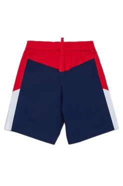 Shorts | Activewear>DSQUARED2 Technical cotton tennis shorts dark blue