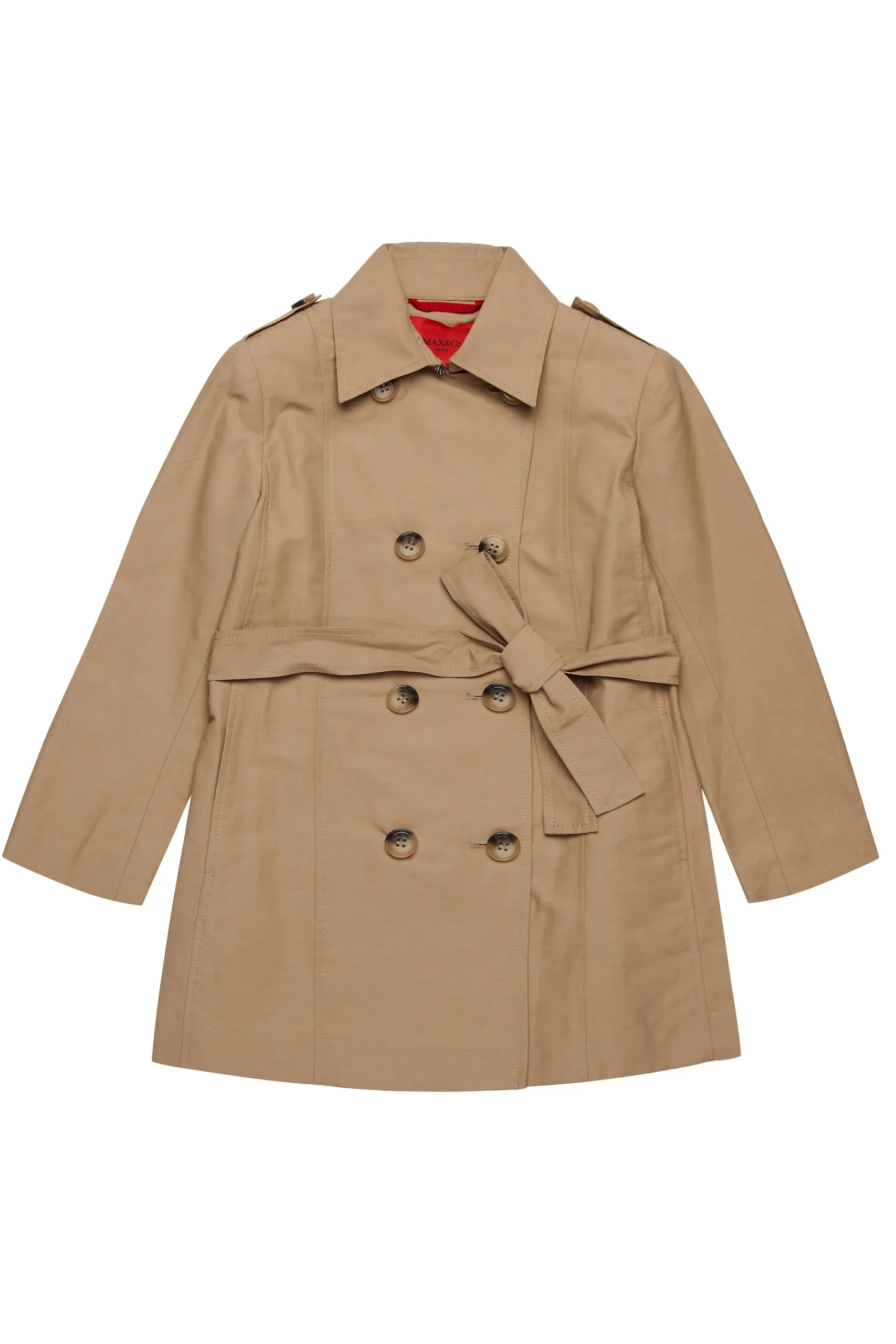 Jackets And Padded Jackets>MAX&Co. Technical cotton trench coat warm camel