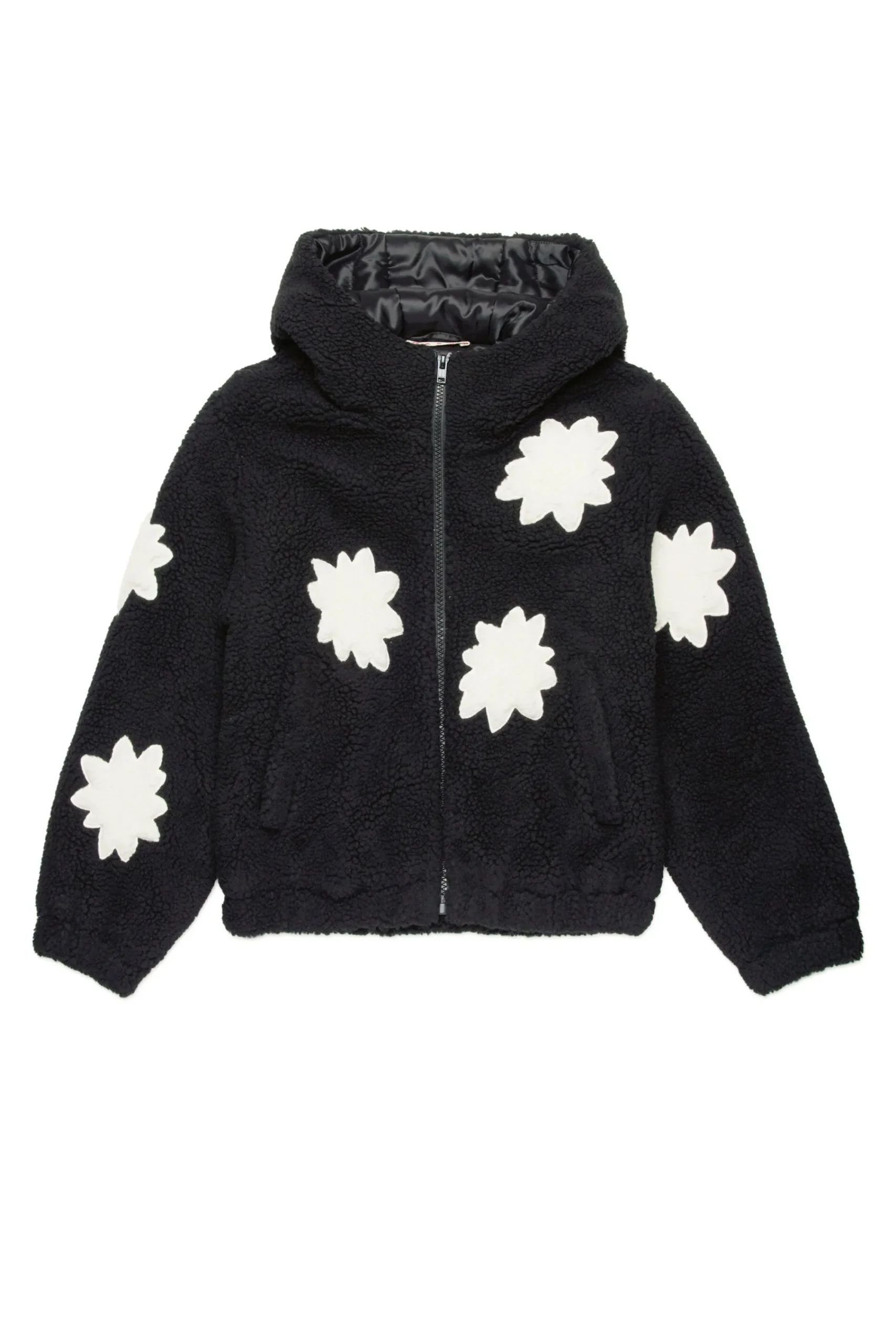Jackets And Padded Jackets>MARNI Teddy jacket with stars black