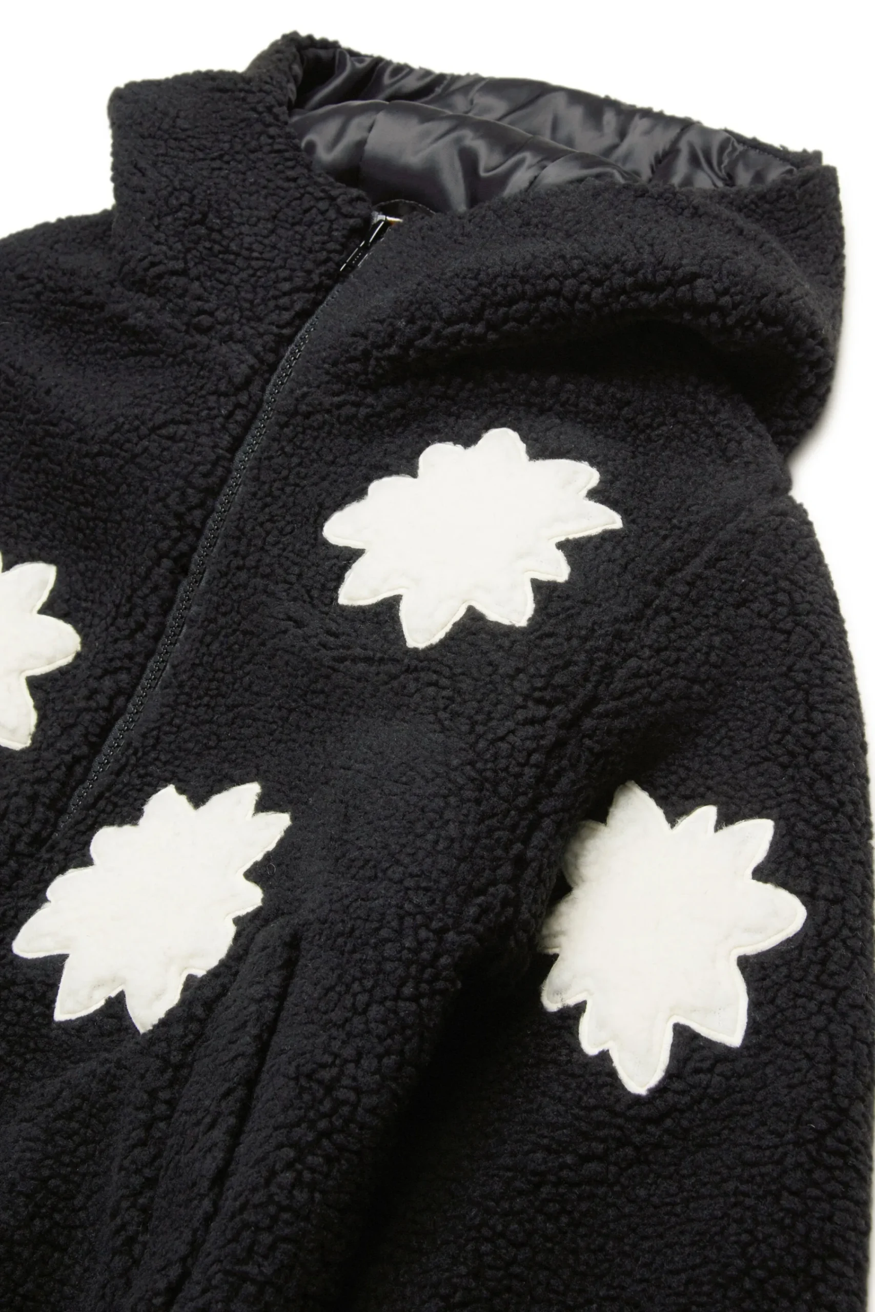 Jackets And Padded Jackets>MARNI Teddy jacket with stars black