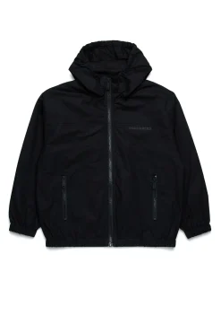 Jackets And Padded Jackets | Activewear>DSQUARED2 Tennis-style windbreaker jacket black