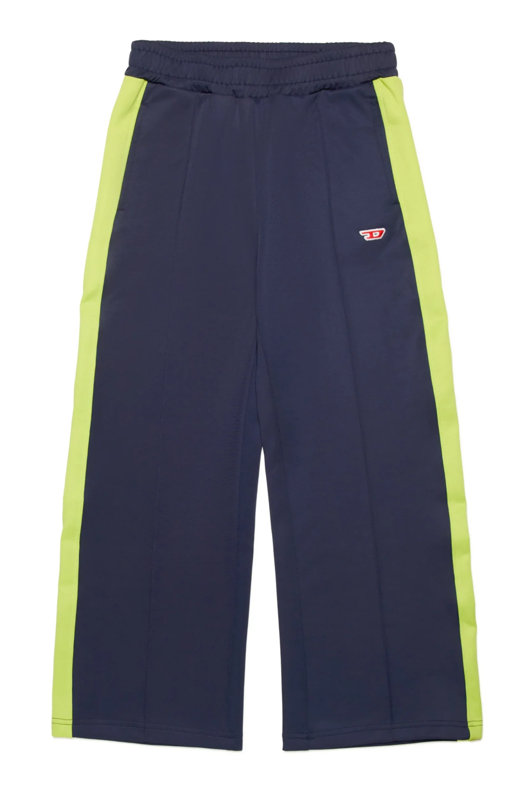 Activewear | Activewear>DIESEL Triacetate effect colorblock pants blue peacoat