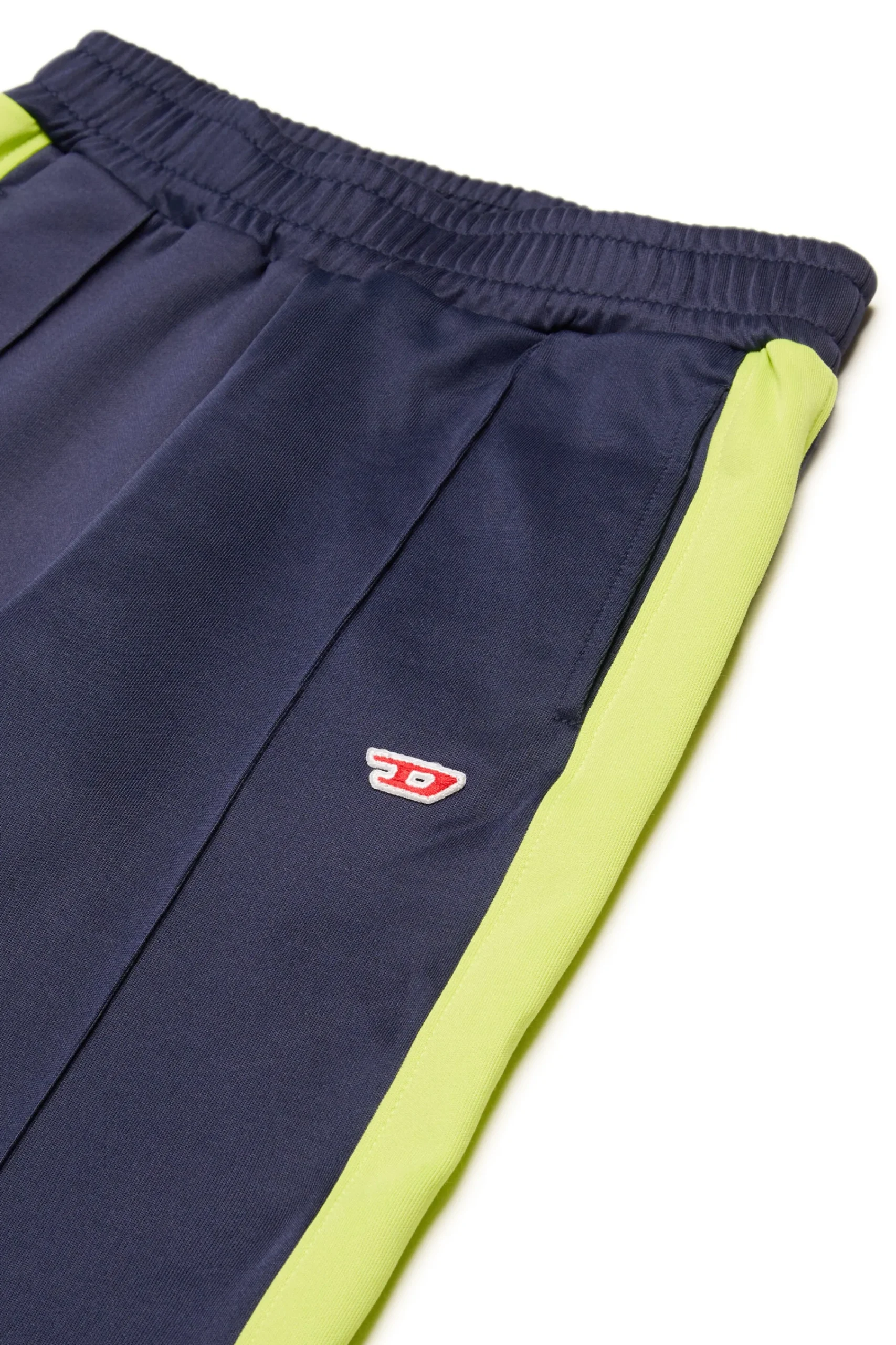 Activewear | Activewear>DIESEL Triacetate effect colorblock pants blue peacoat