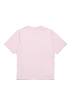 T-Shirts | T-Shirts>MARNI T-shirt branded with Promenade logo light pink