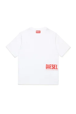Swimwear | Swimwear>DIESEL T-shirt branded with side logo white