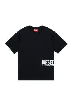 Swimwear | Swimwear>DIESEL T-shirt branded with side logo black