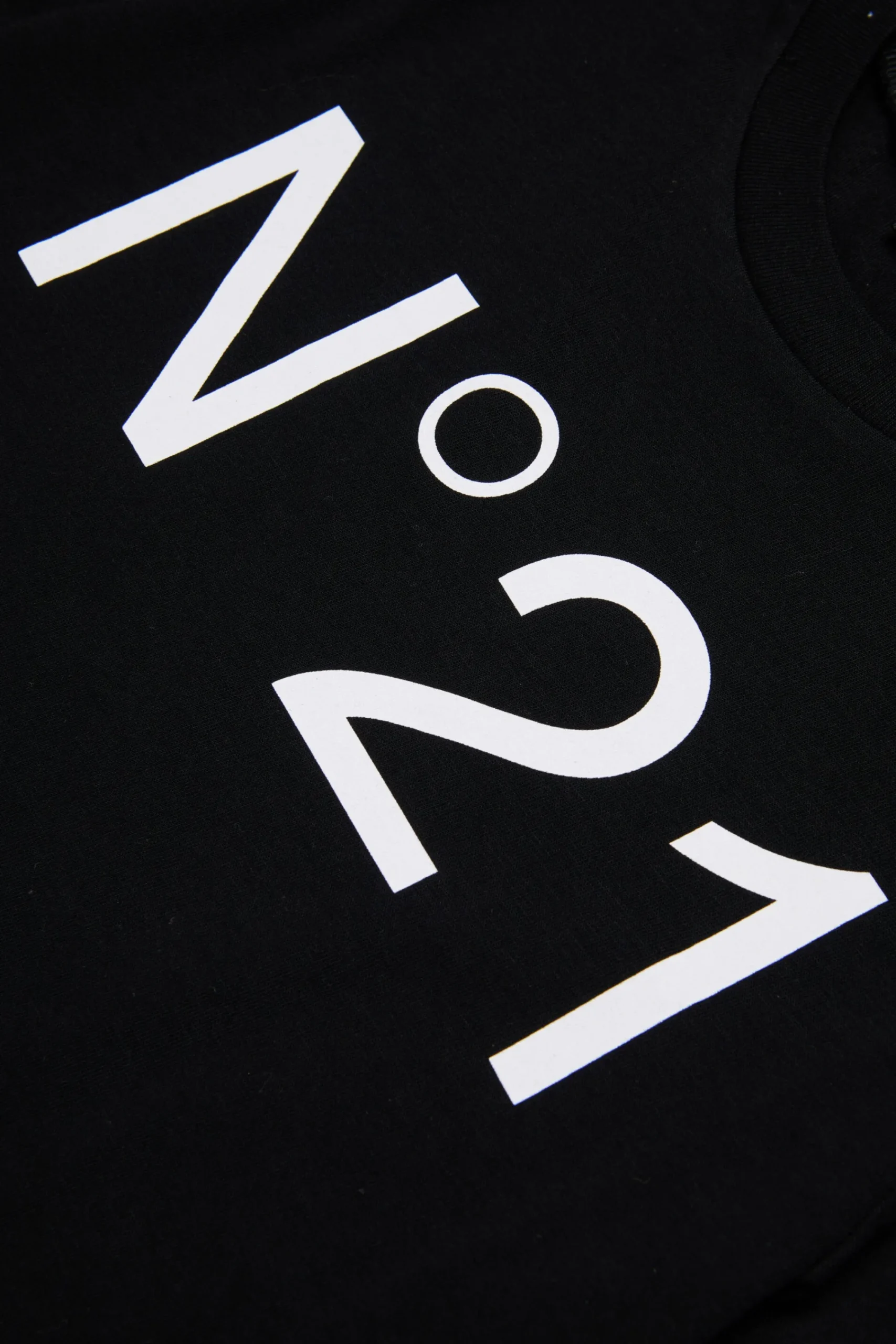 T-Shirts | T-Shirts>N°21 T-shirt in jersey with logo black