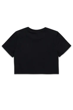 T-Shirts>DSQUARED2 T-shirt with Birds print black