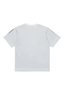 T-Shirts | T-Shirts>MARNI T-shirt with Black Board graphic blue